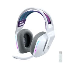 Logitech G auriculares inalámbricos para juegos, modelo 981-000883, con diadema en color blanco, ideales para gaming