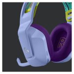 Auricular y casco inalámbrico Logitech G, diseño de diadema para juego en color lila, SKU 981-000890