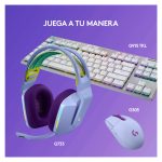 Auricular y casco inalámbrico Logitech G, diseño de diadema para juego en color lila, SKU 981-000890
