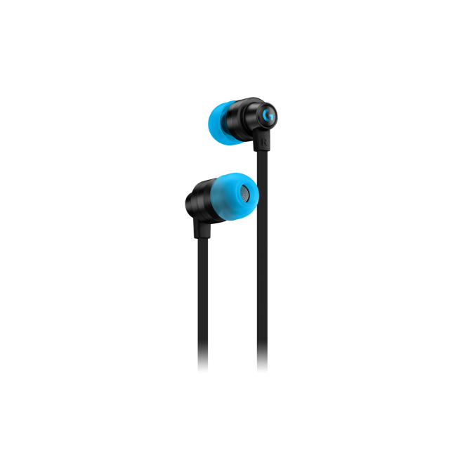 Logitech G Auriculares Alámbrico para Juego, Micrófono y Diseño Ergonómico Auriculares alámbricos Logitech G modelo 981-000924, diseñado para juegos, con micrófono integrado, color negro, y diseño ergonómico dentro de oído.