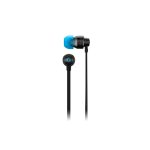 Auriculares alámbricos Logitech G modelo 981-000924, diseñado para juegos, con micrófono integrado, color negro, y diseño ergonómico dentro de oído.