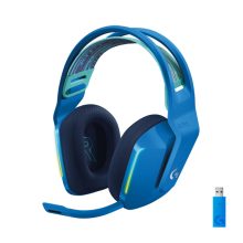 Auriculares inalámbricos Logitech G 981-000943, diadema azul para juegos con micrófono integrado. Modelo inalámbrico con alta calidad de sonido.