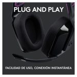 Auriculares Logitech G G535, modelo G535 Headset, SKU 981-000972. Casco ligero y cómodo con sonido envolvente y micrófono de alta calidad.