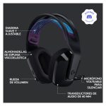 Auriculares Logitech G G535, modelo G535 Headset, SKU 981-000972. Casco ligero y cómodo con sonido envolvente y micrófono de alta calidad.