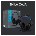 Auriculares Logitech G G535, modelo G535 Headset, SKU 981-000972. Casco ligero y cómodo con sonido envolvente y micrófono de alta calidad.