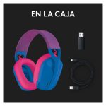 Auriculares Logitech G G435 con tecnología inalámbrica, diseño ultraligero y SKU 981-001062