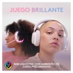 Auriculares Logitech G735 con iluminación RGB, almohadillas cómodas y micrófono desmontable. SKU: 981-001083