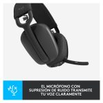 Auriculares inalámbricos Logitech Zone Vibe 100 con micrófono integrado, diseño cómodo y sonido nítido, SKU 981-001213