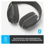 Auriculares inalámbricos Logitech Zone Vibe 100 con micrófono integrado, diseño cómodo y sonido nítido, SKU 981-001213