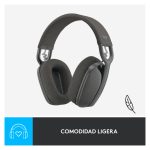 Auriculares inalámbricos Logitech Zone Vibe 100 con micrófono integrado, diseño cómodo y sonido nítido, SKU 981-001213