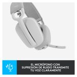 Auriculares Logitech Zone Vibe 100 con cancelación de ruido, micrófono integrado y diseño ergonómico. SKU 981-001219