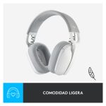 Auriculares Logitech Zone Vibe 100 con cancelación de ruido, micrófono integrado y diseño ergonómico. SKU 981-001219