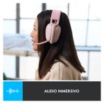 Logitech Zone Vibe 100 audífonos con micrófono, cancelación de ruido y diseño ergonómico, SKU 981-001224