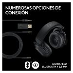 Auriculares Logitech G PRO X 2 LIGHTSPEED con micrófono, tecnología inalámbrica LIGHTSPEED y SKU 981-001263