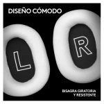 Auriculares inalámbricos Logitech G PRO X 2 LIGHTSPEED con micrófono desmontable, diadema ajustable y sonido envolvente. SKU 981-001269