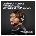 Auriculares inalámbricos Logitech G PRO X 2 LIGHTSPEED con suspensión de diadema y micrófono extraíble, modelo 981-001275