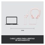 Auriculares Logitech H390 con micrófono, conexión USB. SKU 981-001281