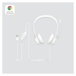 Auriculares Logitech H390 con micrófono USB, cancelación de ruido y controles en el cable. SKU: 981-001286.