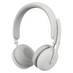 Imagen de los auriculares Logitech Zone Wireless 2 en color blanco, diadema ajustable, conexión USB Tipo C y Bluetooth. SKU 981-001299