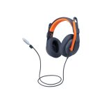 Auriculares y casco Logitech 981-001383 alámbricos con diadema ideal para educación, conexión USB Tipo C y colores azul y naranja