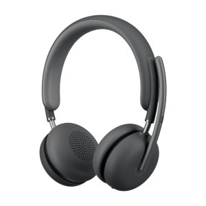 Auriculares Logitech Zone Wireless 2, Bluetooth, conector USB Tipo C, diadema para oficina, color grafito, SKU 981-001436
