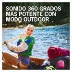 Altavoz portátil Ultimate Ears WONDERBOOM 3 con sonido envolvente de 360 grados, resistente al agua y con 13 horas de autonomía. SKU 984-001829