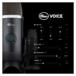 Micrófono de superficie Logitech G Yeti X en color negro, adecuado para mesas, modelo de alta sensibilidad SKU 988-000244