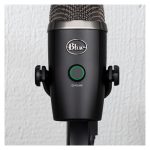 Micrófono de superficie Blue Microphones Yeti Nano negro, calidad de grabación USB, compacto y con soporte para mesa. SKU 988-000401.