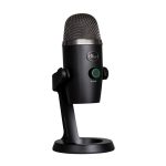 Micrófono de superficie Blue Microphones Yeti Nano negro, calidad de grabación USB, compacto y con soporte para mesa. SKU 988-000401.
