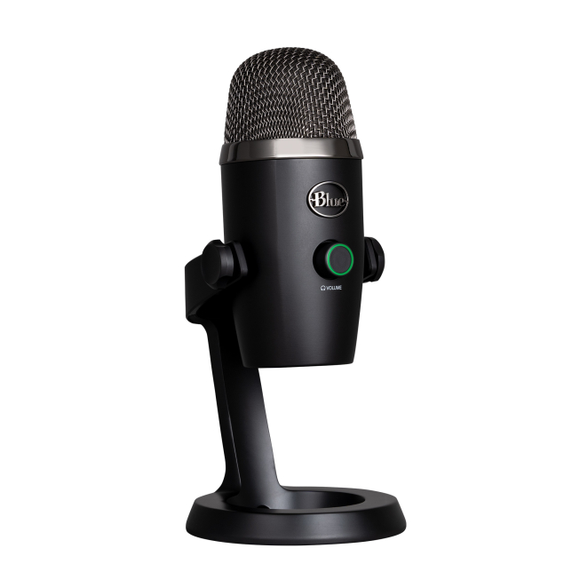 Blue Microphones Yeti Nano Micrófono USB Negro Alta Calidad Micrófono de superficie Blue Microphones Yeti Nano negro, calidad de grabación USB, compacto y con soporte para mesa. SKU 988-000401.