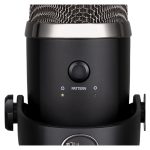 Micrófono de superficie Blue Microphones Yeti Nano negro, calidad de grabación USB, compacto y con soporte para mesa. SKU 988-000401.