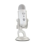 Micrófono Blue Microphones Yeti Aurora Collection en color blanco para mesa, ideal para podcasts y grabaciones con SKU 988-000533