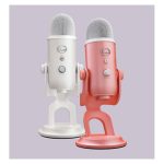 Blue Microphones Yeti Aurora Collection rosa, micrófono de superficie para mesa, alta calidad de sonido, SKU 988-000534