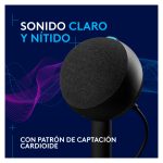 Micrófono Logitech G Yeti Orb, alta calidad de sonido para grabaciones, videojuegos y streaming, SKU 988-000551