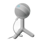 Logitech G Yeti Orb, micrófono condensador RGB con LIGHTSYNC para gaming, USB, cardioide, Plug and Play USB, blanco, SKU 988-000558