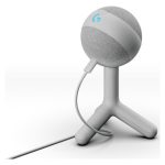 Logitech G Yeti Orb, micrófono condensador RGB con LIGHTSYNC para gaming, USB, cardioide, Plug and Play USB, blanco, SKU 988-000558