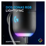 Micrófono Logitech G Yeti GX con alta calidad de grabación profesional, SKU 988-000569. Ideal para streaming y podcasting.