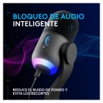 Micrófono Logitech G Yeti GX con alta calidad de grabación profesional, SKU 988-000569. Ideal para streaming y podcasting.