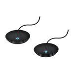 Logitech 989-000173 micrófono negro para videoconferencias, ideal para equipos de videoconferencia