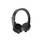 Auriculares Logitech Zone Wireless UC con Bluetooth, micrófono con cancelación de ruido y SKU 991-000345 para videoconferencias.
