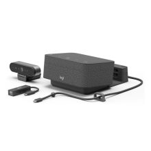 Logitech Logi Dock Focus Room Kit UC para equipos de videoconferencia, SKU 991-000457. Incluye características avanzadas y diseño compacto.