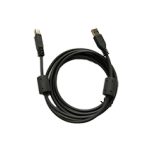 Cable USB de Logitech con conectores USB-A y USB-B en color negro, modelo 993-002155