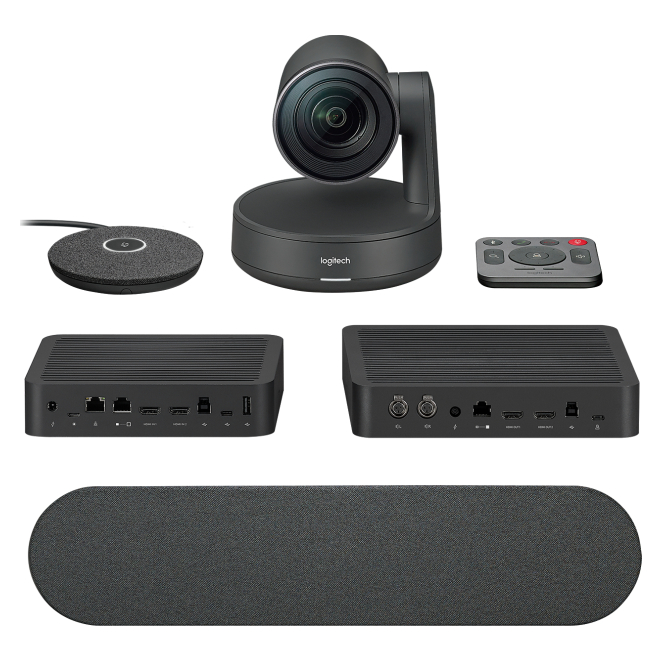Logitech sistema de video conferencia con soporte para Microsoft Teams Logitech Medium Microsoft Teams Rooms sistema de video conferencia Ethernet con especificaciones TAPRALMSTLNV1, ideal para reuniones en grupo