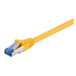 Cable de red M-Cab Cat6A S/STP de 10 metros en color amarillo, SKU 3519. Alta velocidad y transferencia protegida para redes avanzadas.