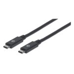 Cable Manhattan USB Tipo C de Súper Velocidad modelo 355223, permite transferencia de datos rápida y carga eficiente