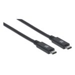 Cable Manhattan USB Tipo C de Súper Velocidad modelo 355223, permite transferencia de datos rápida y carga eficiente
