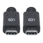 Cable Manhattan USB Tipo C de Súper Velocidad modelo 355223, permite transferencia de datos rápida y carga eficiente
