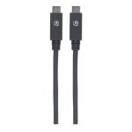 Cable Manhattan USB Tipo C de Súper Velocidad modelo 355223, permite transferencia de datos rápida y carga eficiente