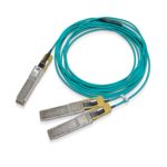 Mellanox Technologies MFS1S50-H010E cable de fibra óptica 10 metros QSFP56 a 2x QSFP56 color aguamarina