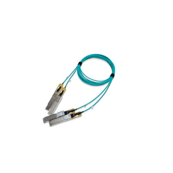 Mellanox Technologies Cable de Fibra Óptica e InfiniBand 10m QSFP56 Azul Mellanox Technologies MFS1S90-H010E cable de fibra óptica e InfiniBand de 10 metros con conectores 2x QSFP56 en color azul